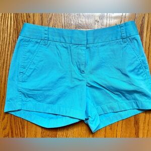 J Crew Chino Aqua Shorts | Size 6